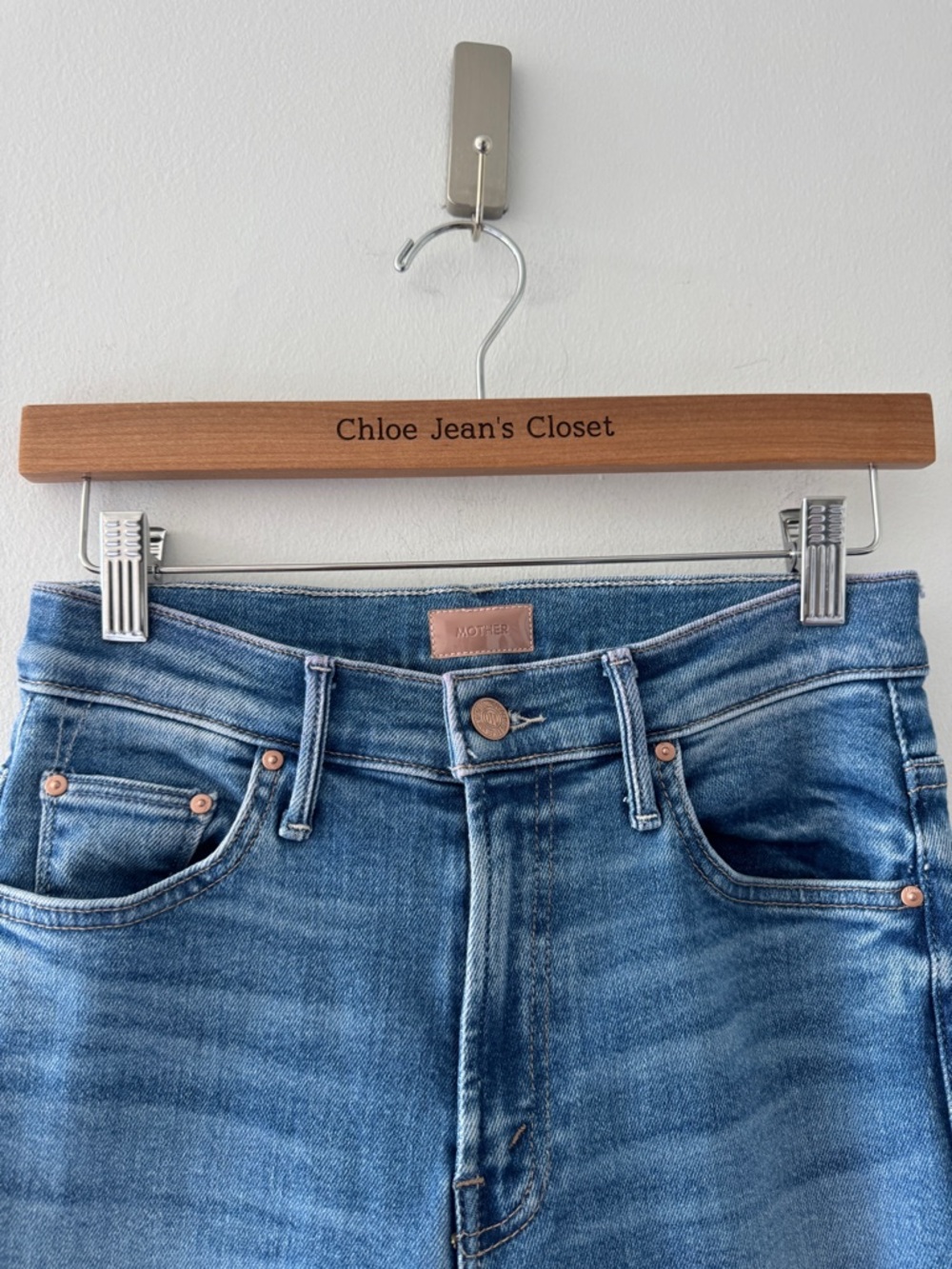 MOTHER The Insider Crop Step Fray Jeans in Out Of The Blue 26 - Picture 4 of 8